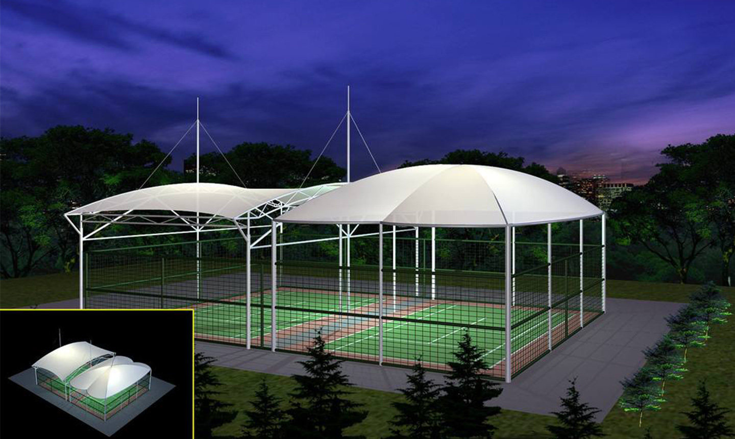 PVDF球場施工膜結(jié)構(gòu)工程 項目籌備與設(shè)計規(guī)劃的精要